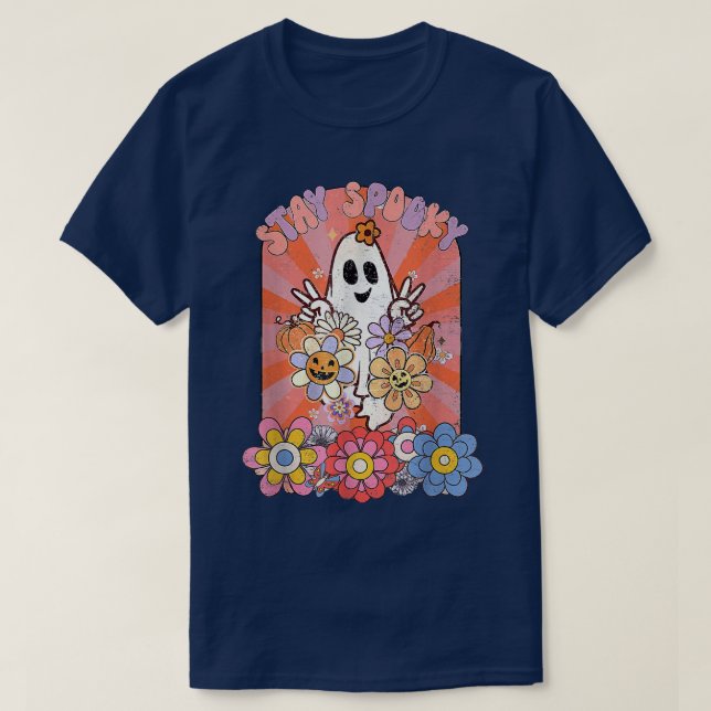 Camiseta Fique Louco, Halloween Hippie, Olá Cos de Hallowee (Frente do Design)