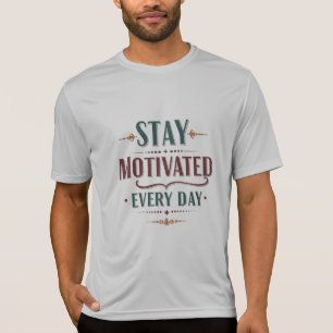 Camiseta Fique Motivado Todos Os Dias - Concorrente Esporti