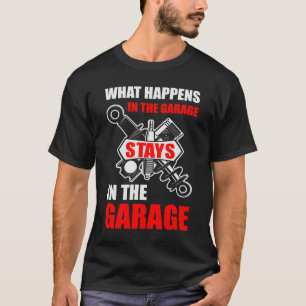 Camiseta Fique Na Garagem - Presente Engraçado De Pai