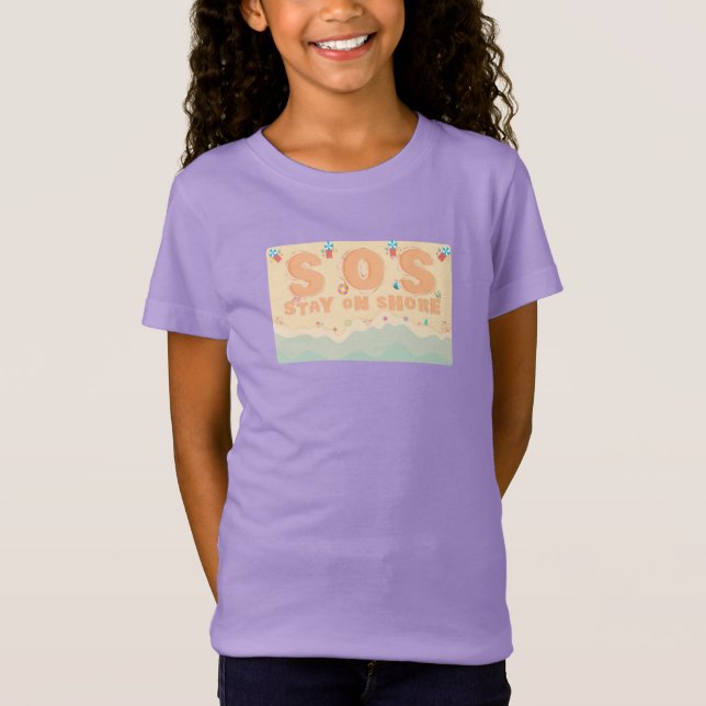 Camiseta Fique na praia (Frente)