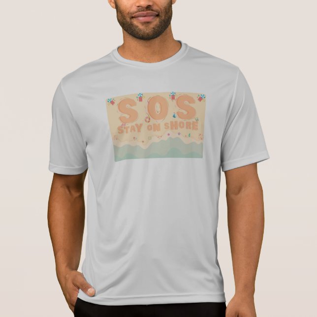 Camiseta Fique na praia (Frente)