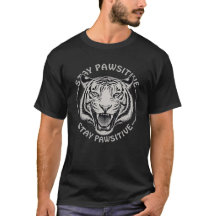 Fique Pawsitivo Rosto de Guepardo Citação Fofa