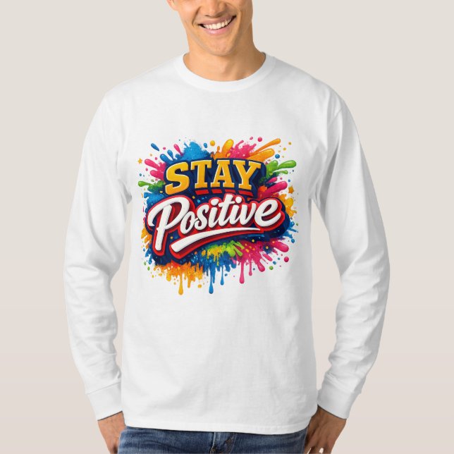 Camiseta Fique Positivo (Frente)