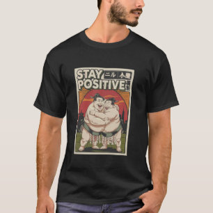 Camiseta Fique Positivo Funny Japanese Sumo 02