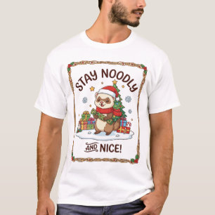Camiseta Fique Presentes de árvore de Natal de Furão Simpát
