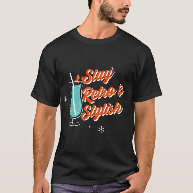 Camiseta Fique Retro E Na moda Design (Frente)