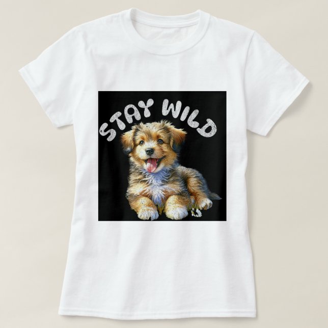 Camiseta Fique Selvagem (Frente do Design)