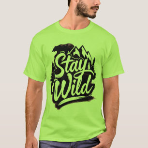 Camiseta Fique Selvagem Aventura e Liberdade