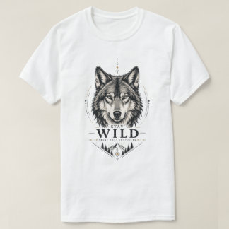 Camiseta Fique Selvagem – Confie em Seus Instintos 