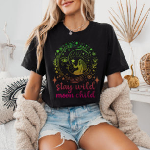 Camiseta Fique Selvagem Criança Gradiente Celestial Testemu