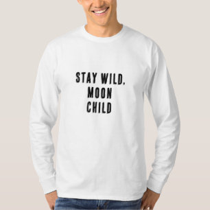 Camiseta Fique Selvagem, Criança Lua