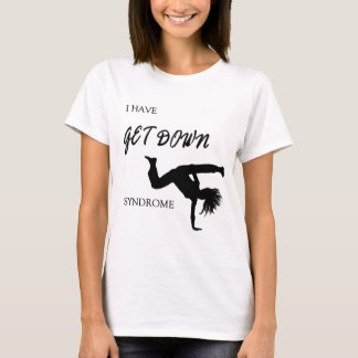 Camiseta Fique Síndrome de Down (o dançarino fêmea)