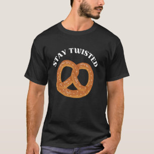 Camiseta Fique Torcido Amante de Pretzel Engraçado