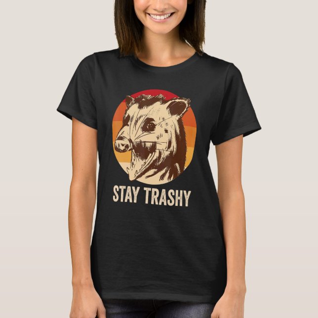 Camiseta Fique Trashy Possum (Frente)