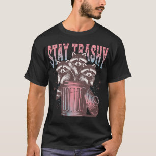 Camiseta Fique Trashy Raccoon