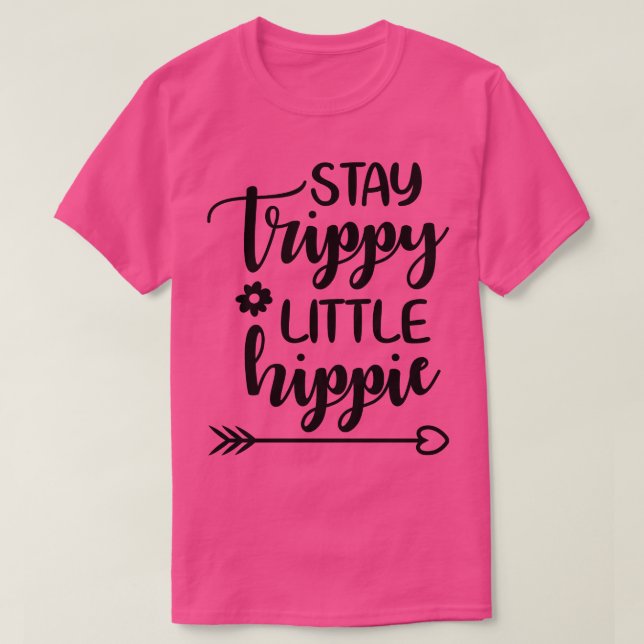 Camiseta Fique Trippie Pequeno Hippie (Frente do Design)