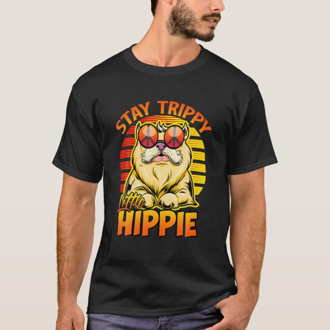 Camiseta Fique Trippy Hippie Retro Vintage 70'S Legal (Frente)