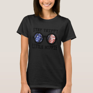 Camiseta Fique Trippy Hippie Tie Dye American Flag Su