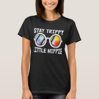 Camiseta Fique Trippy Hippie Tie Dye Óculos escuros Vinta