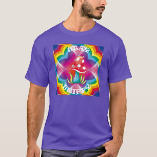 Camiseta Fique Trippy Psychedelic Mushroom