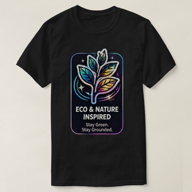 Camiseta Fique Verde Fique Conectado | Ecológico (Frente do Design)