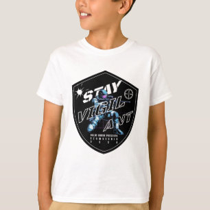 Camiseta "Fique vigilante - Design de Motivação Negrito"