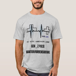 Camiseta Fique Vivo Viciado em Adrenalina - Monitor de Puls