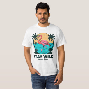 Camiseta Fique Wild Flamingo Tee