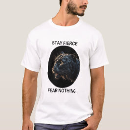 Camiseta Fiquem com medo feroz de não ter pantera preta