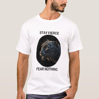 Camiseta Fiquem com medo feroz de não ter pantera preta
