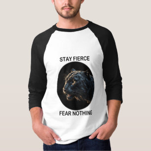 Camiseta Fiquem com medo feroz de não ter pantera preta