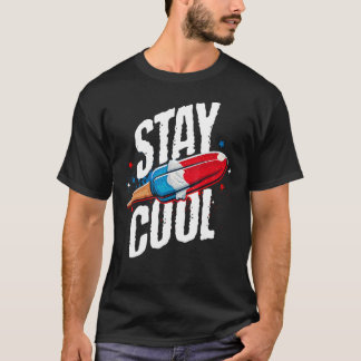Camiseta Fiquem Legal, Picolé Engraçado 4 De Julho Celebraç