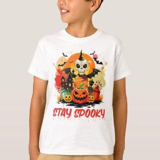 Camiseta Fiquem Loucos Crianças de Halloween