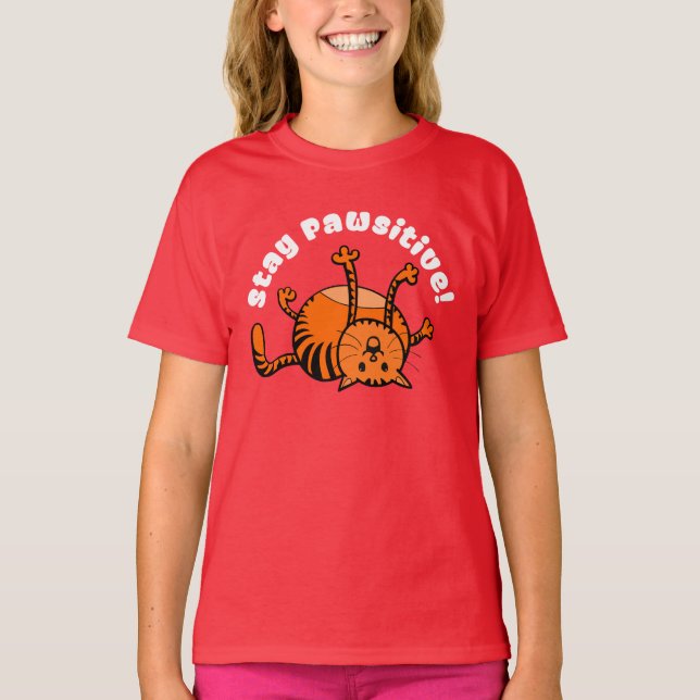 Camiseta Fiquem Pawsitivos! (Frente)
