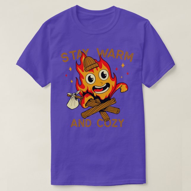 Camiseta Fiquem Quentes e Loucos (Frente do Design)