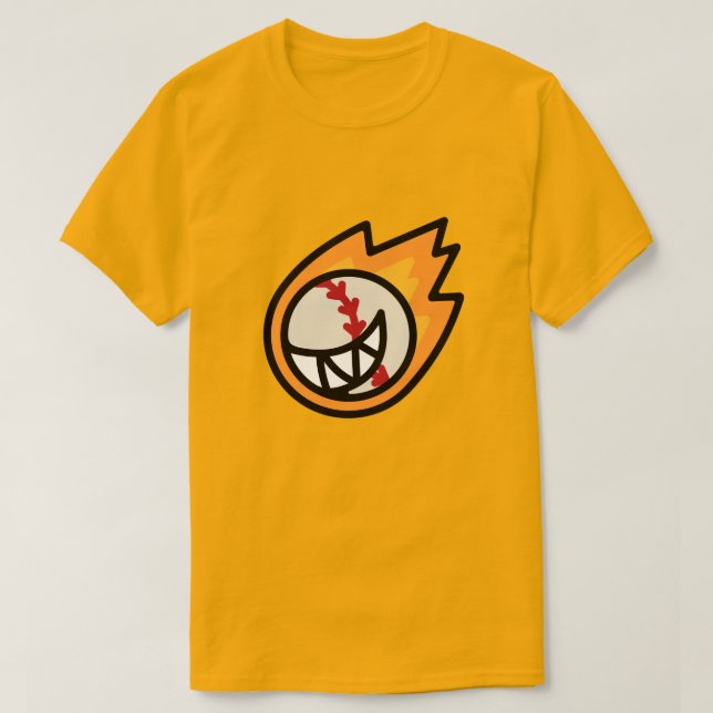 Camiseta Fire Baseball Smile T-Shirt  (Frente do Design)