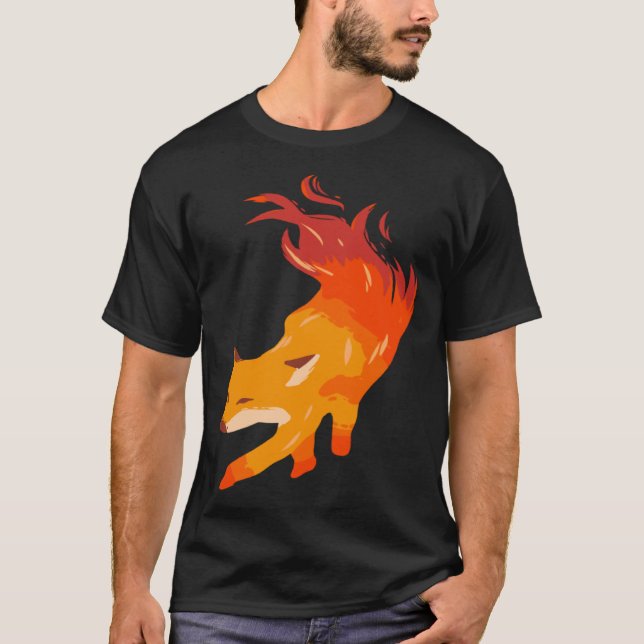 Camiseta Fire fox artist and fox fan (Frente)