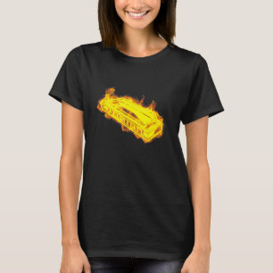 Camiseta Fire Harmonica Flames Musical Harmonica Player