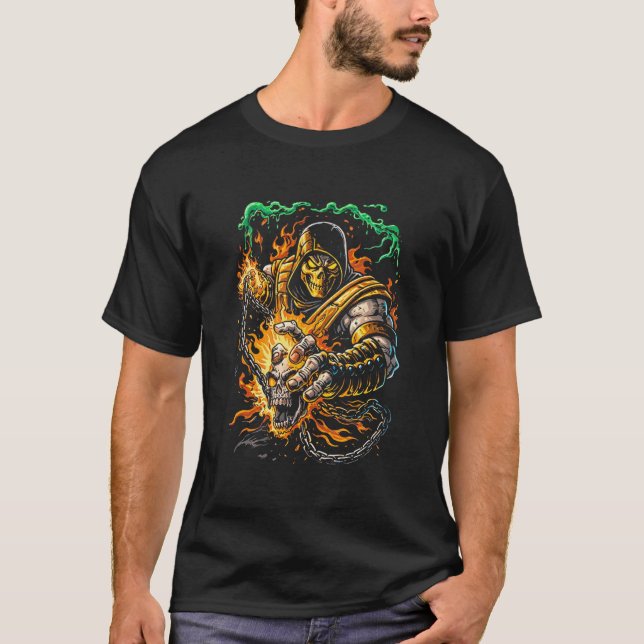 Camiseta Fire Ninja (Scorpion Style) (Frente)
