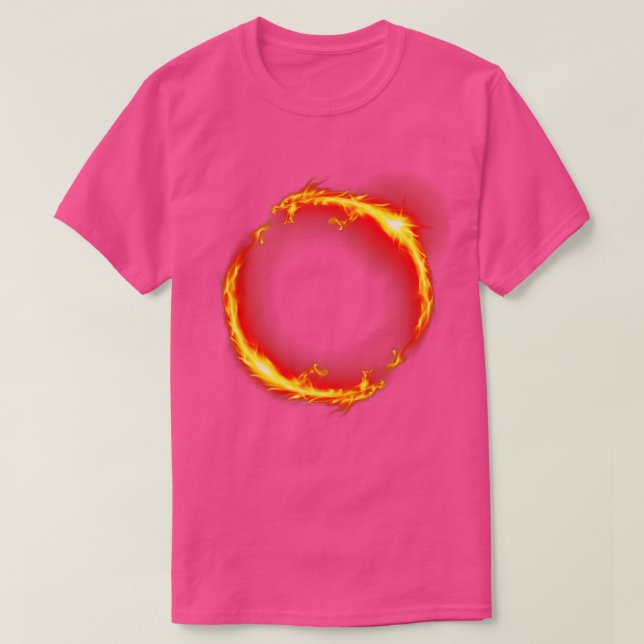 Camiseta Fire Ring Dueling Dragões Fantasy Infinity Mystica (Frente do Design)