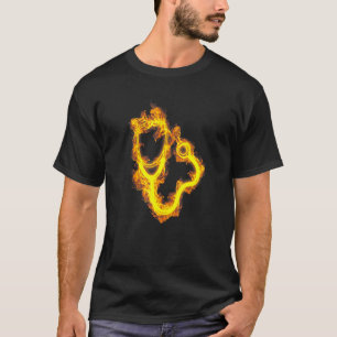 Camiseta Fire Stethoscope Chama Médico Enfermeiro