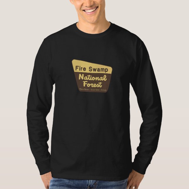 Camiseta Fire Swamp National Forest [fictional] (Frente)
