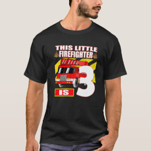 Camiseta Fire Truck Aniversário 3 Anos