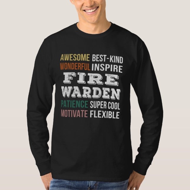 Camiseta Fire Warden  Appreciation (Frente)