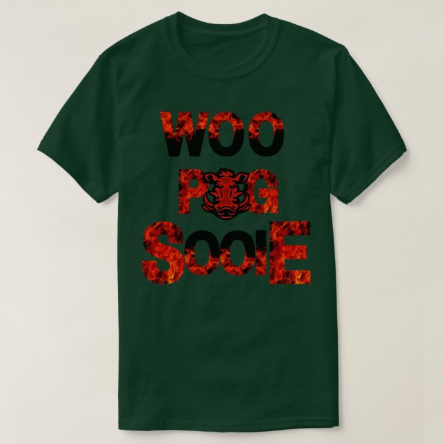 Camiseta Fire Woo Pig Sooie (Frente do Design)
