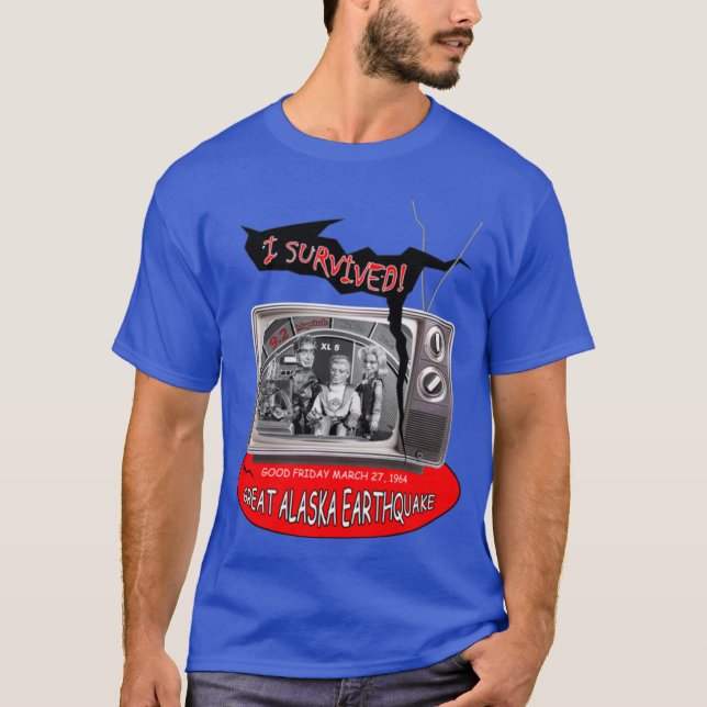 CAMISETA FIREBALL XL5 I SURVIVED THE GREAT ALASKA EARTHQUAK (Frente)