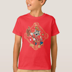 Camiseta Firecrackers de Iluminação de Tom e Jerry