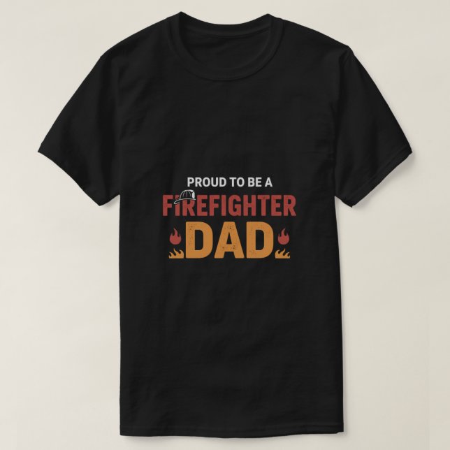 Camiseta Firefighter Dad Shirt (Frente do Design)
