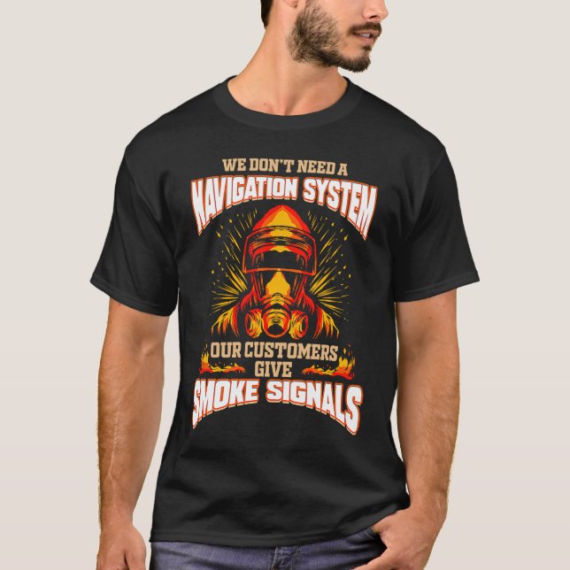 Camiseta Firefighter   for Volunteer House Fire Brigade (Frente)