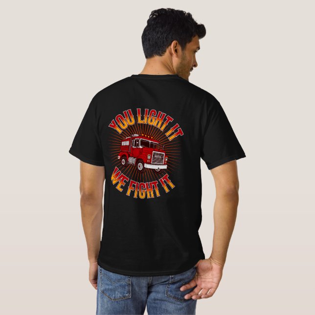 Camiseta Firefighter Humor (Parte Traseira Completa)